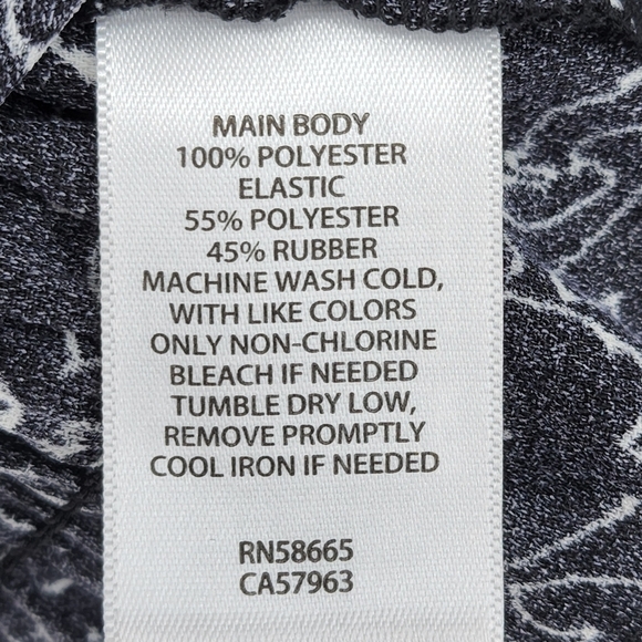 Open Edit Women's Printed Smocked Blouse Top - L - Picture 6 of 7